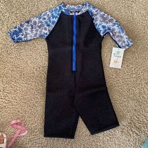 NWT Tuga Sun Swim Protection UPF 50+ Neoprene Wetsuit Youth 6 years